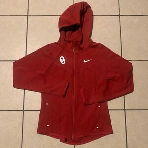 Nike Oklahoma Sooners Women's S Crimson Red Pullover Hoodie NWT Logo